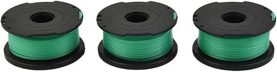 3 Pack Spool and Line for Black & Decker GL7033 GL8033 GL9035 A6482 Trimmer Head Refills Robust Design Reliable Performance