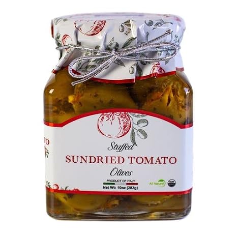Giusto Sapore Olives Stuffed with Sundried Tomato 10oz