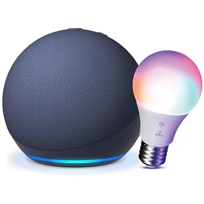 Echo Dot with Globe Electric Smart Bulb