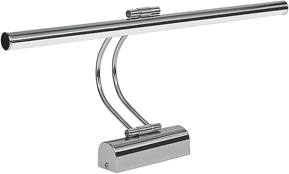 Flüt LED Aplik 50 cm 6500K Beyaz Işık Modern Duvar Aydınlatma Enerji Tasarruflu Banyo Tablo ve Çalışma Masası Lambası Krom [Enerji Sınıfı A]