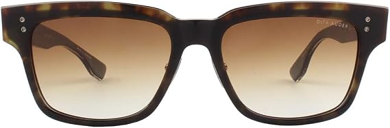 Dita Auder DTS129-55-02AF Sunglasses Dark Tortoise - Gun Metal with Dark Brown to Clear - AR 55mm