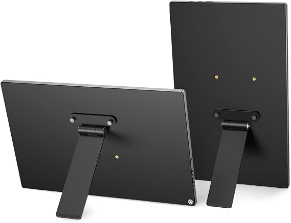 UPERFECT Portable Monitor VESA Stand with Hand Screw for 7-18.5 inch | Freestanding VESA Monitor Desk Mount with Swivel/Tilt/Rotation, Fits Screen with M3/M4*75MM