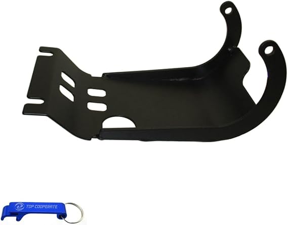 Steel Black Engine Skid Plate Guard for 50cc 70cc 90cc 110cc 125cc 140cc Electric/Kich Start Engine Pit Dirt Bike (Type A for Electric Start Engine (Downside Start Motor))