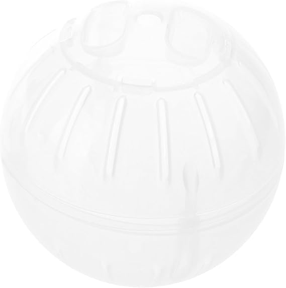 1Pc Silent Exercise Ball Plastic Spinner Hamster Running for Sugar Gliders Mice Gerbils Small Animal Exercise Wheels Multiple Colors Hamster Exercise Ball,Animal Health Supplie(White)