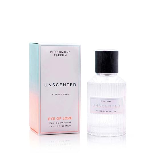 Eye of Love Unscented Pheromone Perfume for All Genders - Plant-Based Fragrance-Free Parfum with Natural Pheromones - Wear Alone or Layered with Cologne - 50ml/1.6fl oz - Subtle Fragrances