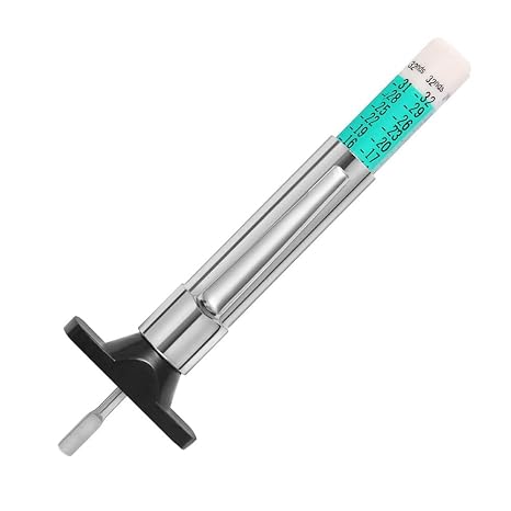 Tyre Tread Depth Gauge UK Portable Vehicle Measure Tool Color Coded
