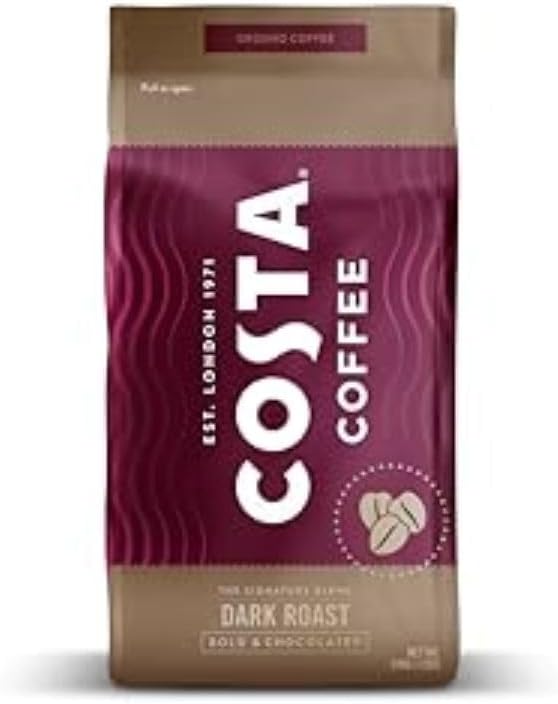 Costa Signature Blend Dark Roast Ground Coffee 12oz Rainforest Alliance Certified