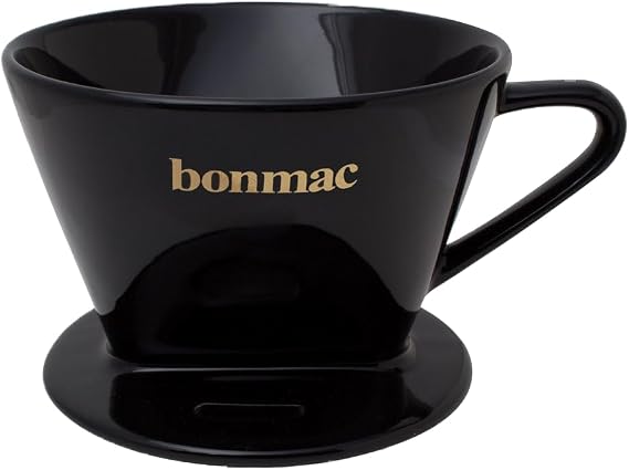 Bonmac 2-4 Cup Coffee Dripper with Measuring Spoon CD-2B Black #813004