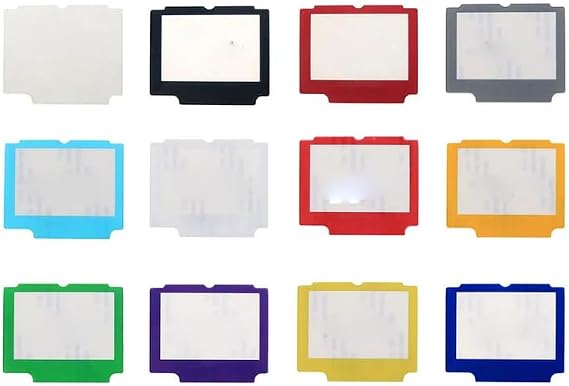 Plastic Screen Lens Cover for Gameboy Advance SP GBA SP Screen Lens Protector Cover (Black)