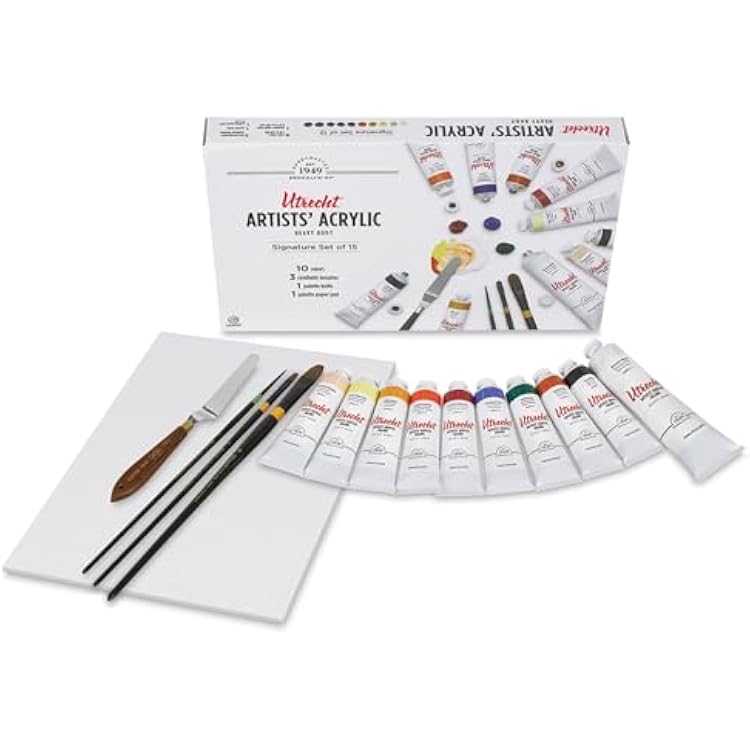 Utrecht Artists Acrylic Paints - Set of 15, Signature Colors, 59 ml