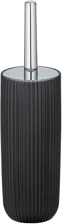 WENKO Agropoli Toilet Brush Holder Grey, Gray, 36.5 x 10 x 10 cm
