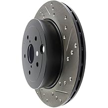 StopTech 127.47030L Automotive Replacement Rear Left Drilled and Slotted Disc Brake Rotor Fits Select 2008-2014 Subaru Impreza, 2013-2018 Subaru WRX STI
