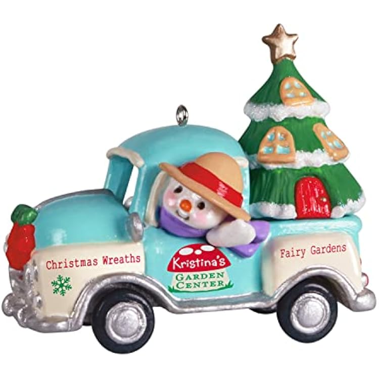 Hallmark Keepsake Plastic Christmas Ornament 2022 Year-Dated, Holiday Parade Garden Center Truck