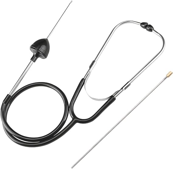 DXNQ Automotive Engine Stethoscope, Automotive Mechanics Stethoscope Kit Hearing Tool with Extended Probe, Engine Diagnostic Tool for Cars Trucks Motorcycles, Car Accessories (1 PCS)