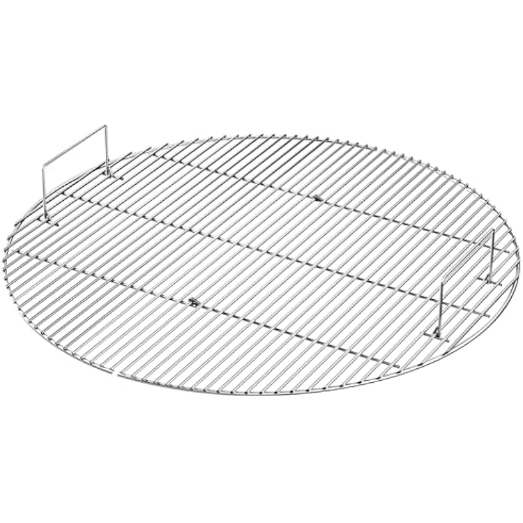 IDZO Foldable Stainless Steel Fire Pit Cooking Grill Grate Heavy-Duty Portable Campfire BBQ Cooking Rack Outdoor Camping & Backyard Fire Pit Accessory 36-Inch Cooking Surface