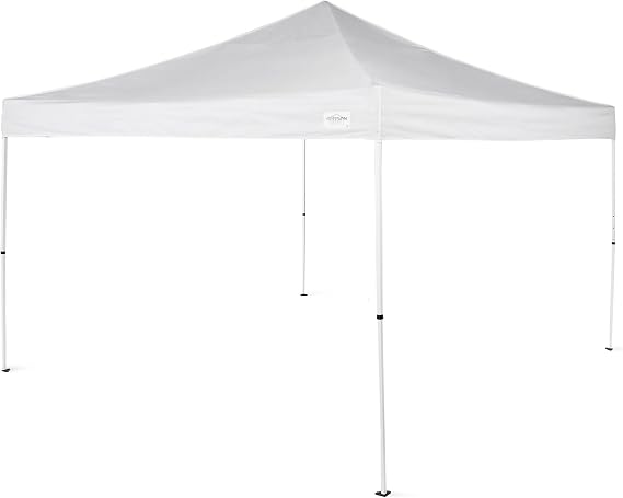 Caravan Canopy Sports Caravan M-Series 2 12 x 12 Foot Steel Frame Straight Leg Instant Outdoor Canopy, Beach and Tailgate Essentials, White