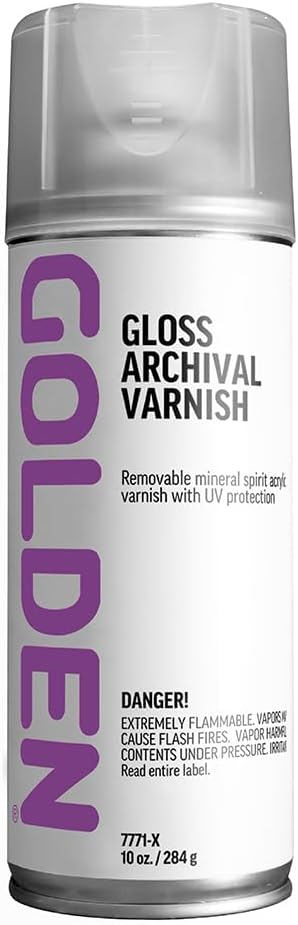 GOLDEN Gloss Archival Varnish, 10 oz. Aerosol Can | 0