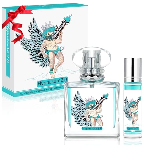 Original Pheromone Cologne for Men 50ml10ml Travel Set - Upgraded Long Lasting Infused EDP Fragrance Spray Roll-on - Perfume Enhance Attraction Gift
