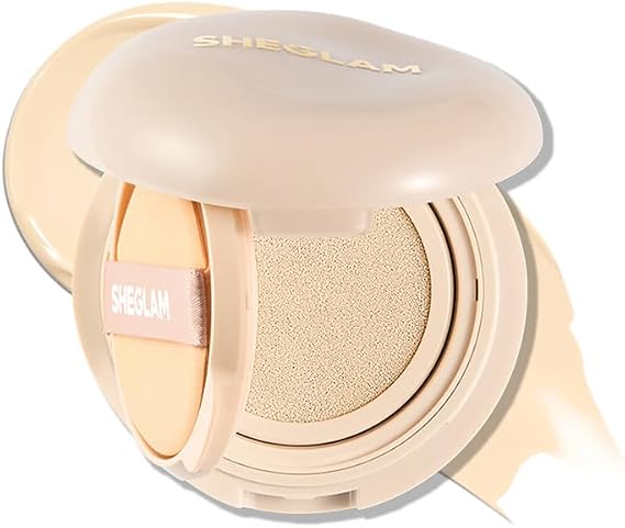 SHEGLAM Lock & Go Long-Lasting Cushion Foundation Soft Matte Lightweight Waterproof Pore Cover - Linen