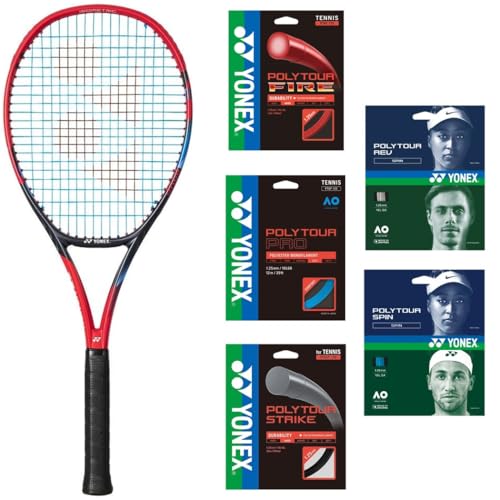 Yonex VCore 95 7th Gen Tennis Racquet Scarlet - Strung with Your Choice of 125-Gauge String