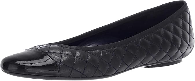 VANELi Womens Serene Quilted Slip On Ballet Flats Casual