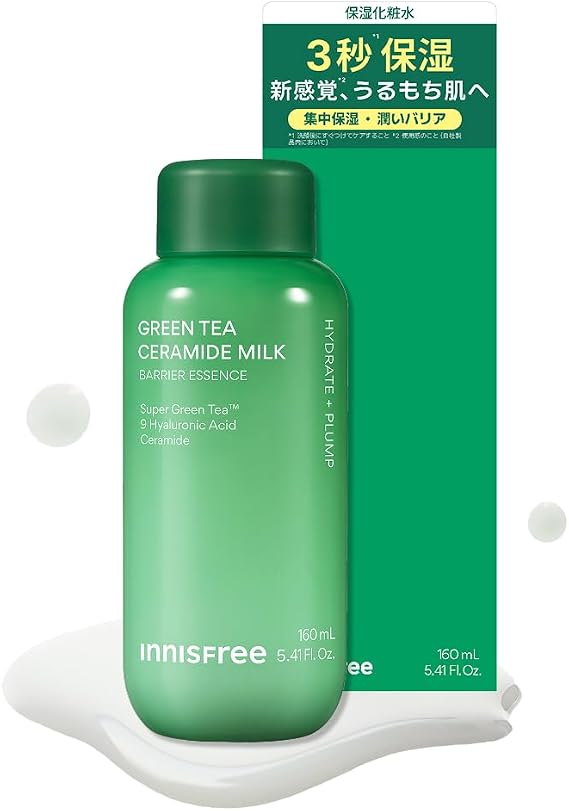 Innis Free Green Tea Ceramide Milk Essential, 5.2 fl oz 160 ml