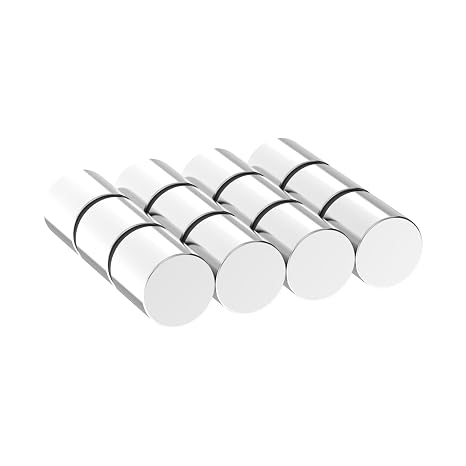 Heavy Duty Neodymium Disc Magnets - N42, 1/2" D x 1/2" H - 12 Pack, Powerful Cylinder Rare Earth Magnets for Fridge, DIY, Building, Scientific, Craft, and Office 0.5" Dia x 0.5" Thick Magnet