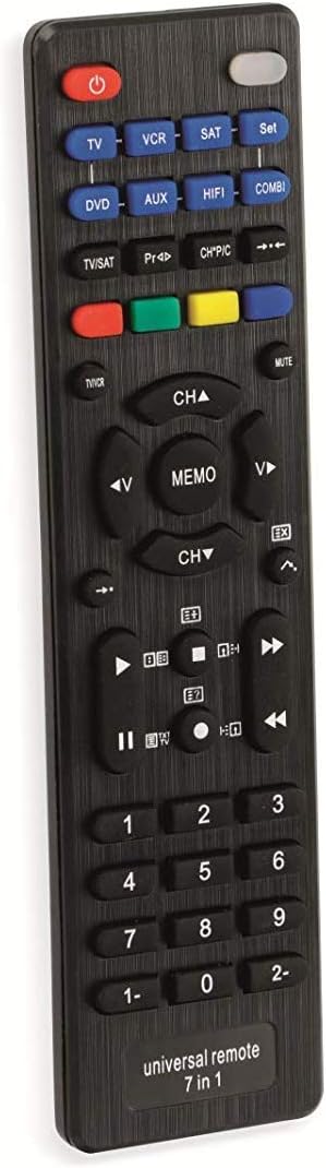 Invero Universal Replacement Remote Control 7 in 1 Programmable Devices - Compatible with Most TV's Audio and Video Systems