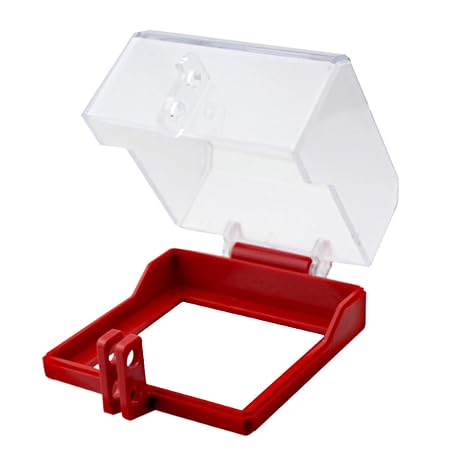 1 Pcs Emergency Stop Button Cover, Large Transparent Stop Push Button Cover, Removable Base Cover, Box Type, Push Switch Protector for Emergency Button (A Style)