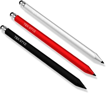 Pro Capacitive Resistive Stylus Universal 2 in 1 Compatible with Motorola Moto Z Force High Sensitivity & Precision Full Size 15 Pack! (Black Silver RED)