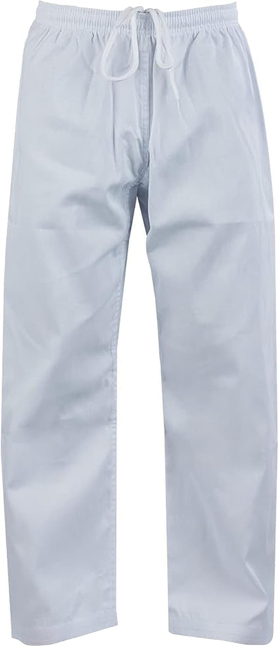 ChoCho Karate Gi Pants for Adult & Kids Martial Arts Pants Student Elastic Waist Karate Trousers