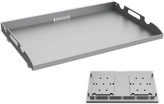 Flat Top Tabletop Griddle Replacement Top for Blackstone 22 Flat Top Grill 1666 1895 2203 2304, Griddle Top Replacement Parts for 22 Inch Blackstone with Rear Grease System & Handy Handle