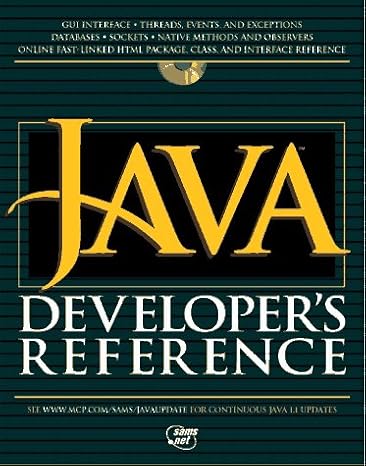 Java Developer's Reference