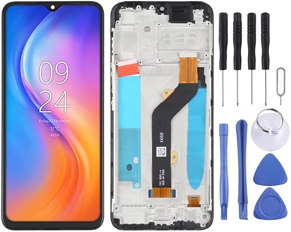 OEM LCD Screen for Tecno Spark 7P Digitizer Full Assembly with Frame