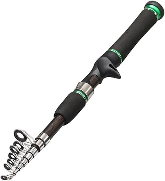 Travel Mini Telescopic Sea Rod 1.5M 1.8M 2.1M 2.4M Aluminum Alloy Handle Spinning Pole FRP Fiber Ultralight Portable Pole Rod &Reel Combos