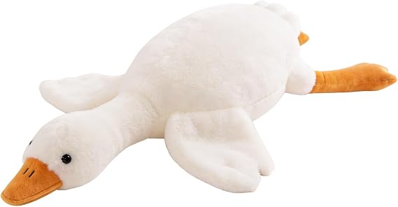 Goose Teddy Plush, 50cm 19.69" Extra Soft Fluffy Stuffed Animal Pillow