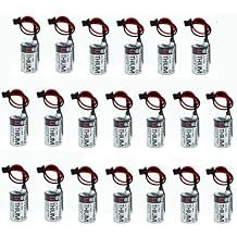 SHENYANG (20 Pack) 3.6V ER3V LI-SOL2 PLC Battery 1000mAh Compatible for Toshiba JZSP-BA01 CNC Battery, Cylindrical Lithium Battery for Yaskawa servo