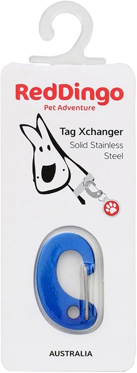 Red Dingo TC-ZZ-DB-SM Tag Xchanger Clip Blue44; Small