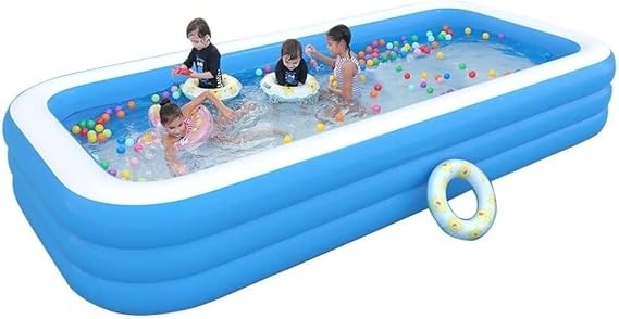 inflatable pool family inflatable rectangular swimming pool 14ft paddling pool ground pool garden pool paddling pool