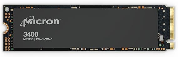 Micron 3400 512 GB Solid State Drive - M.2 2280 Internal - PCI Express NVMe [PCI Express NVMe 4.0]
