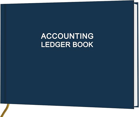 Accounting Ledger Book - Ledger Book for Small Businesses Bookkeeping & Personal Use, Expense Tracker Notebook for Tracking Money, Expenses, Deposits & Balance, 7" x 10", Black Flower