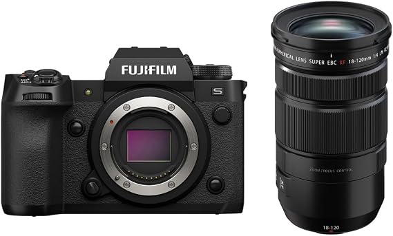 Fujifilm X-H2S Mirrorless Camera with XF 18-120mm f/4 LM PZ WR Lens | Includes XF 18-120mm lens, Li-Ion battery and AC adapter for filming, stabilization and connectivity