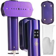 Mini Steam Iron & Travel Garment Steamer 1200W Portable Wrinkle Remover, Handheld Clothes Steamer, 20s Fast Heating, 4 Modes, Compact Folding Design, Fabric Steamer for Home & TravelPurple