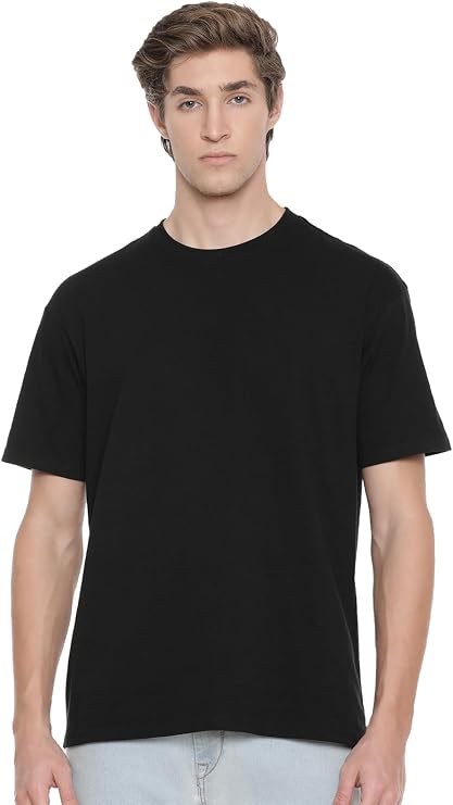 Men's Crew Neck T-Shirt, Regular Fit, Cotton Blend