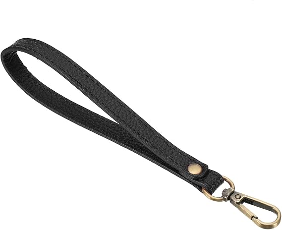 PATIKIL PU Leather Keychain with Metal Key Ring Lock, for Wallet Purse