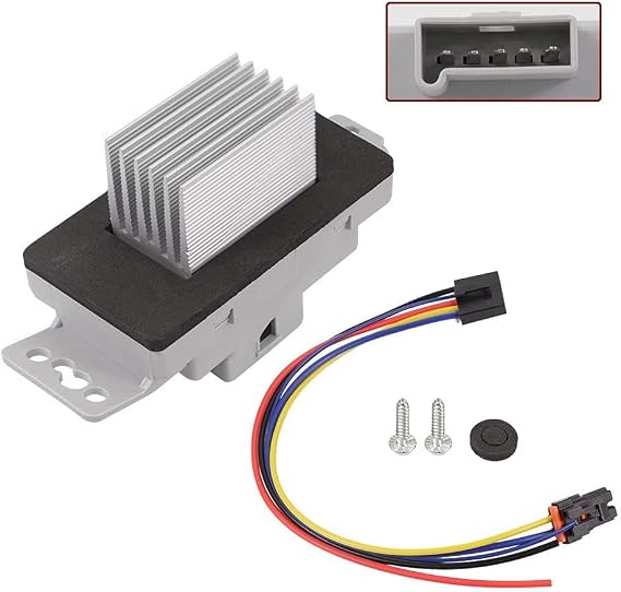 22754990 15-81727 15-81773 Blower Motor Resistor Fit for Chevy GMC | Fit for Chevy Impala 2005-2013, Grand Prix 2004-2008,Monte Carlo 2004-2007,Allure 2005-2009,1581727 1581773