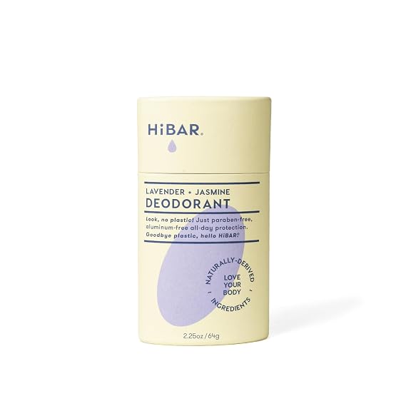 HiBAR - Lavender & Jasmine Sensitive Deodorant - Plastic-Free - 1 Pack