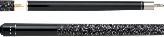 Action ACTBJ56 Black metalic stained birdseye maple Break Jump Pool Cue Stick with 12 pieces of Master Billiard Chalk (19)