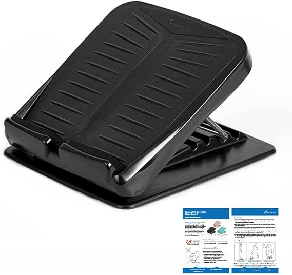 StrongTek Portable Slant Board, Lightweight 3.7 lbs, 5-Level Adjustable Calf Stretch Board (2050) with Non-Slip Surface for Safe Stretching, Improved Ankle Flexibility, Balance & Rehab Anywhere