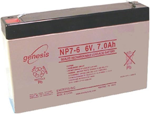 ENERSYS NP7-6 Lead Acid Battery, 6V, 7AH